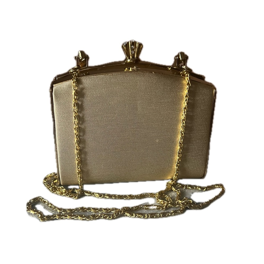 New Gold Sasha Fabiani mini handheld/ crossbody bag